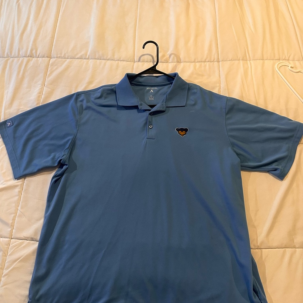 Antigua Light Blue Polo Shirt with Logo